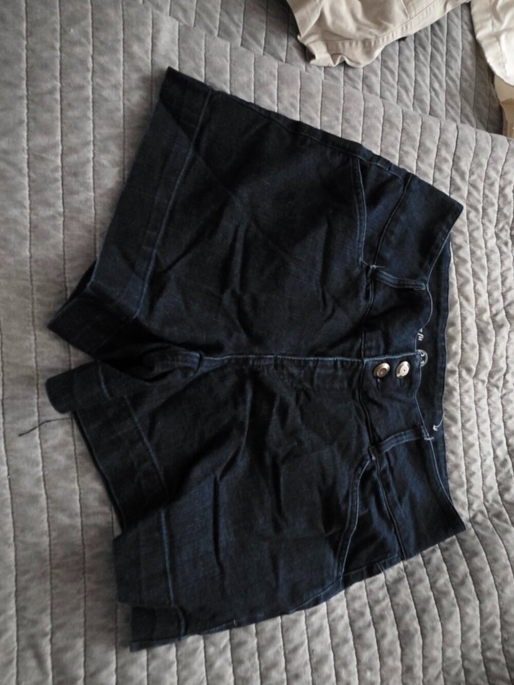 W62 Jean Shorts, Dark Wash, Size 10